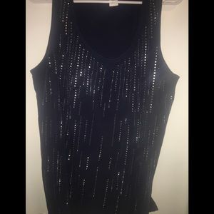 Blue and silver tank